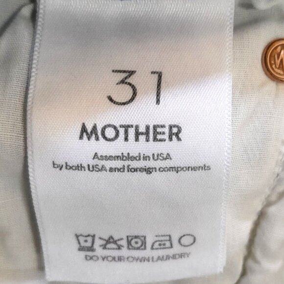 Mother The Ditcher Zip Flood Jeans Love On The Beat Size 31 Whiskering Fading - Picture 4 of 12